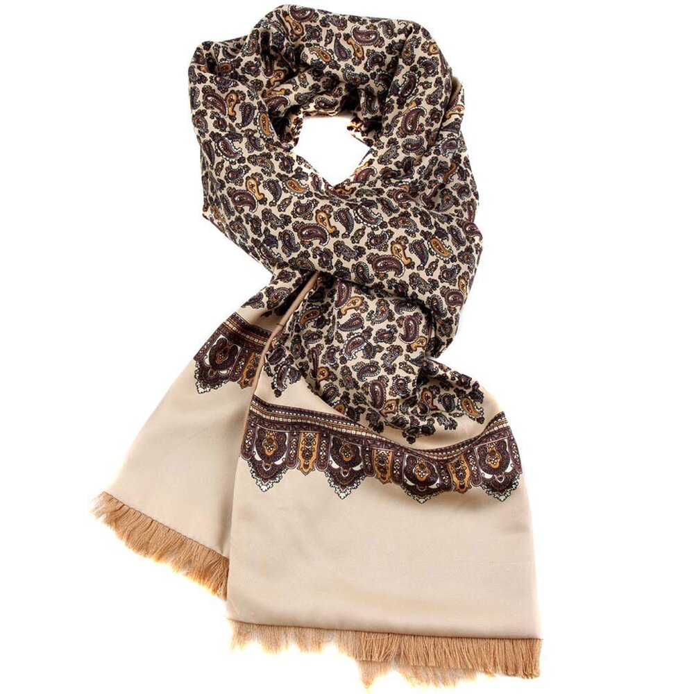8557 SCARF-Z-27 Aficionado Wool Winter Scarf Taupe